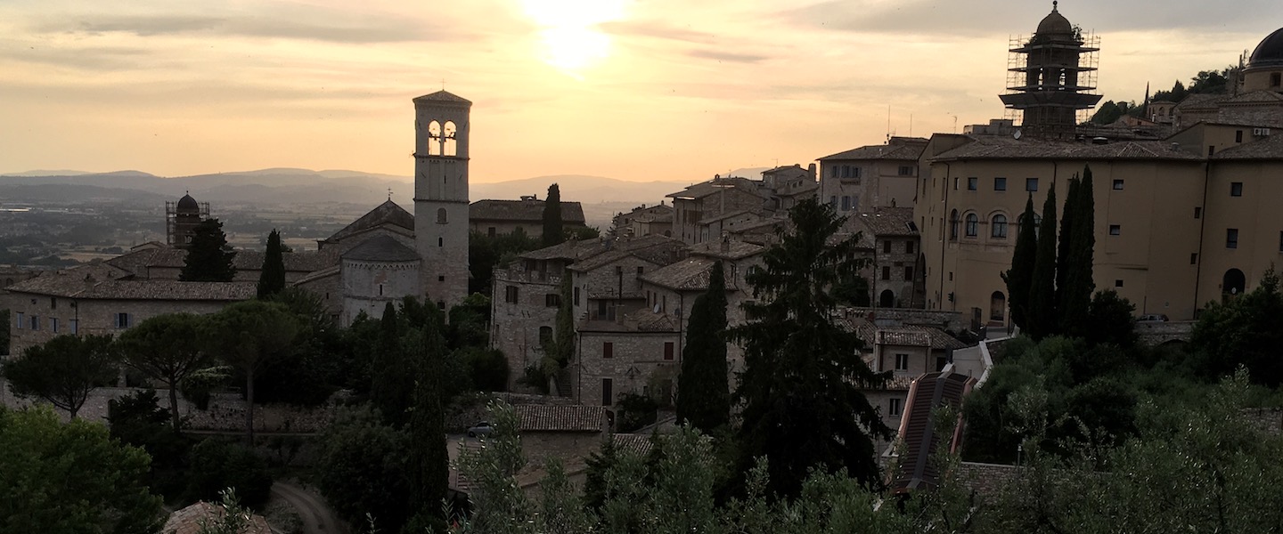 Sunset over Assisi